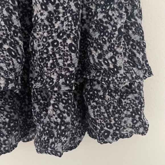 Blue Ruffle Mini Skirt - Picture 5 of 8